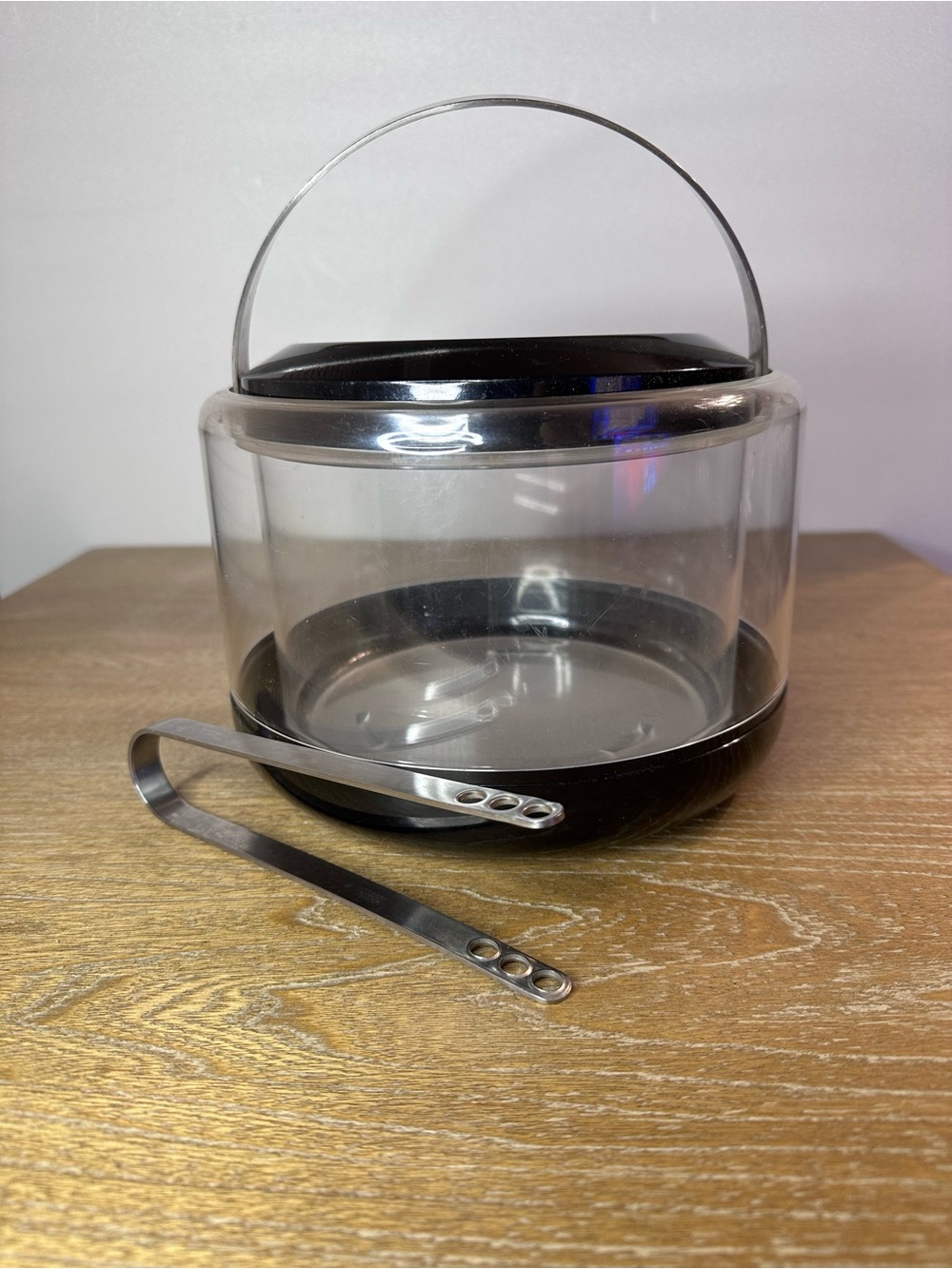 Vintage Stelton Denmark Ice Bucket Set | Erik Magnussen & Arne Jacobsen Tongs